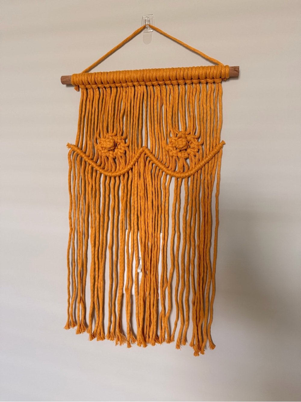 Handmade Mustard Yellow Macramé Wall Hanging